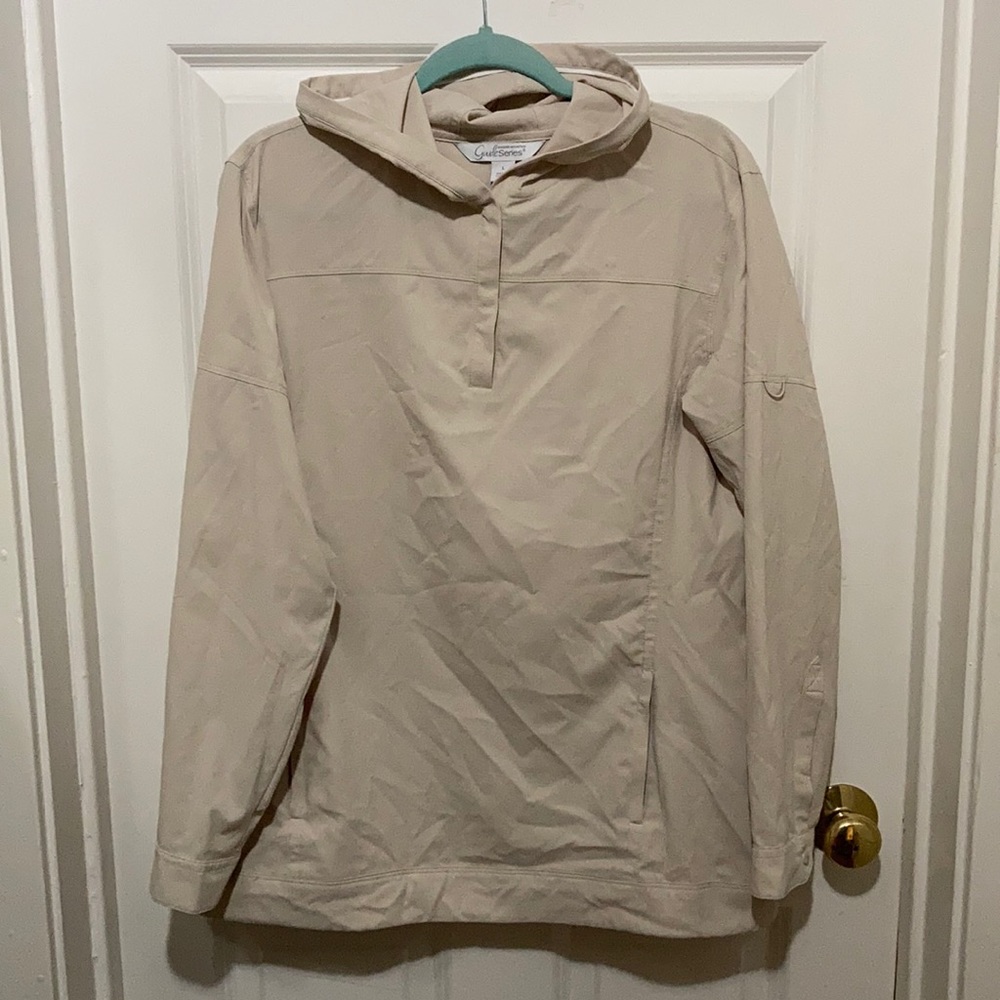 Hooded long-sleeve top
